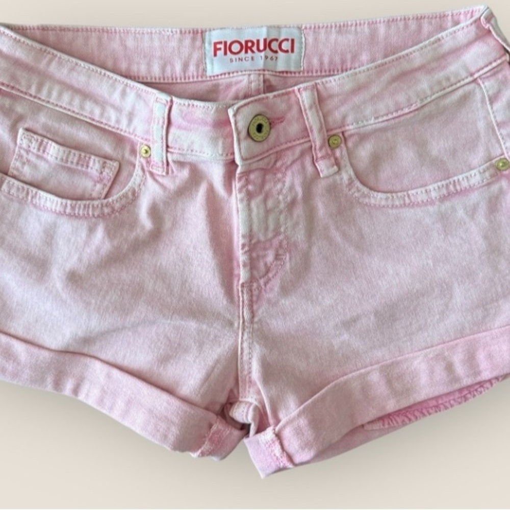 Fiorucci Jean Shorts Pink size 26 NWT